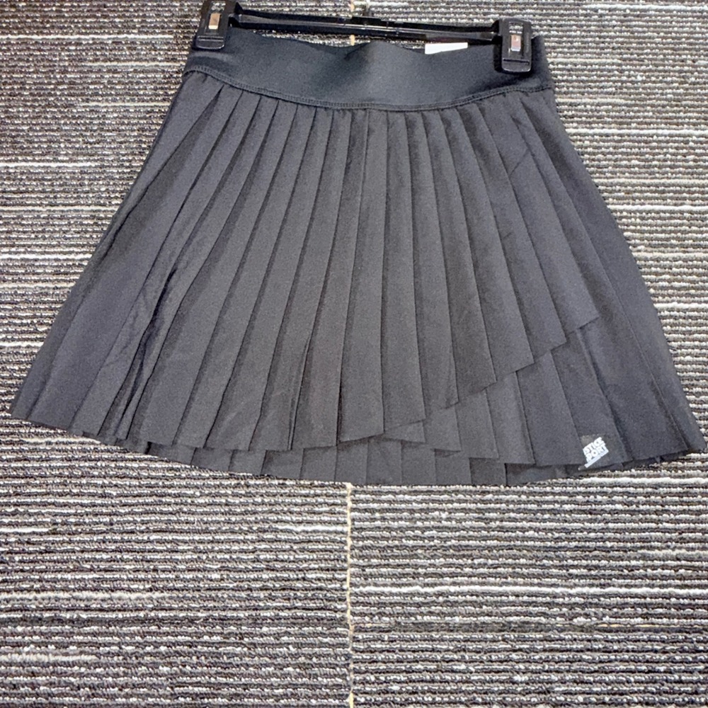 Justice JSport Pleated Skirt Girls L 12/14 New Black Built-in Short Tech Pocket